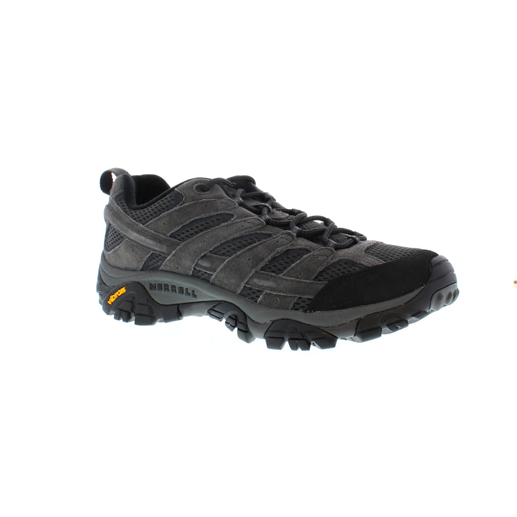 Experience unbeatable comfort in this ventilated hiker by Merrell! With durable leathers, a supportive footbed and Vibram® traction, there isn't a better choice for all of your summer adventures!