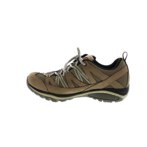 This sporty hiking shoe is uniquely designed around the shape of a woman's foot. Featuring a sticky Vibram® sole for traction, these shoes will give you a sure footing on slippery terrain. 