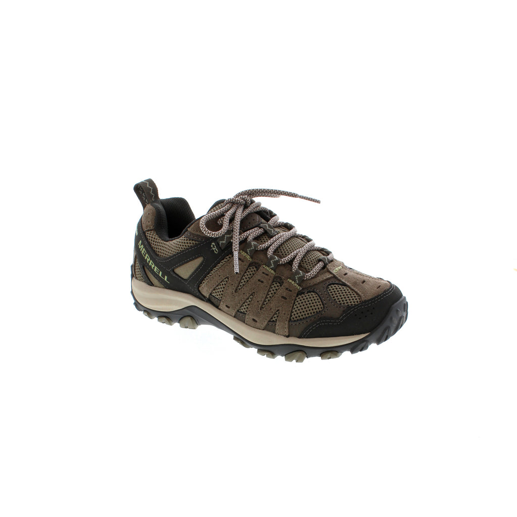 Merrell Accentor 3 hiker is breathable, weatherproof, Kinetic Fit™ BASE removable contoured insole for flexible support for confidence in changing trail conditions.