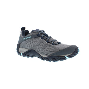 This Yokota hiker, by Merrell, features a removable, contoured Kinetic Fit™ BASE for flexible support and a mesh upper for a breathable and lightweight feeling that does not sacrifice protection!