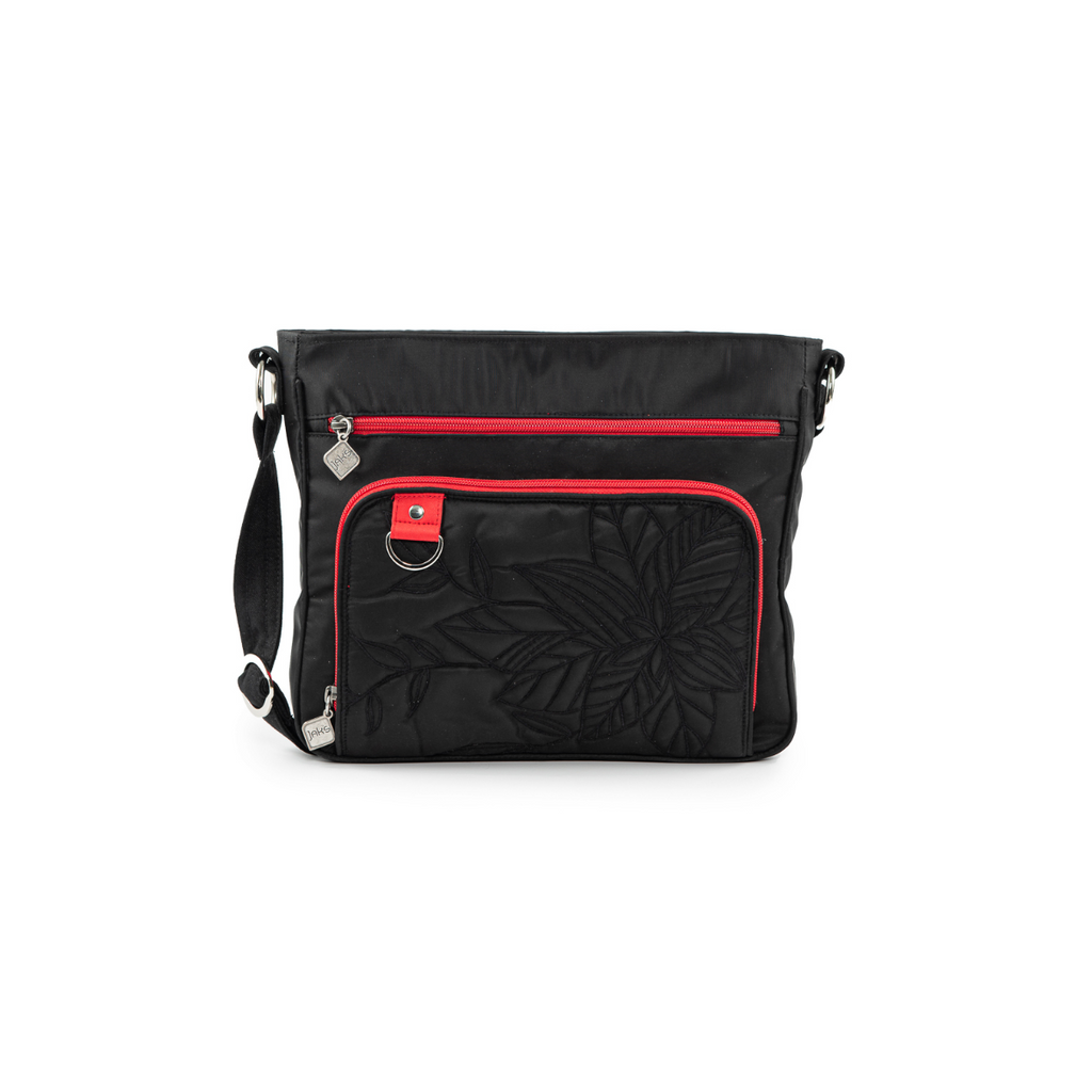 Jak's Tonique Prague crossbody is an organizer's dream! With so many options to keep your belongings organized and secure, this bag is beautifully designed, both artfully and functionally. 