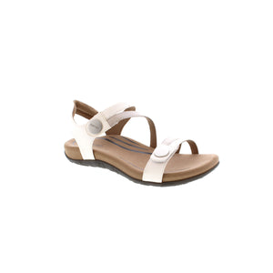 The Jess sandal features built-in arch support with a memory foam footbed for added comfort. With two adjustable straps for further support, these sandals are perfect for a busy summer!