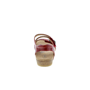 This sandal has beautifully detailed straps - both velcro straps open fully for easy adjustment. In the Jillian, by Aetrex, your feet will feel as good as they will look!