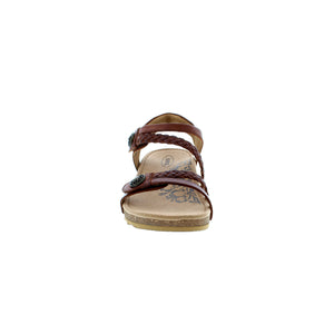 This sandal has beautifully detailed straps - both velcro straps open fully for easy adjustment. In the Jillian, by Aetrex, your feet will feel as good as they will look!