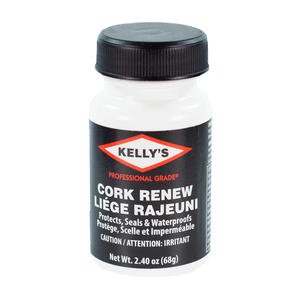 Protect, preserve, waterproof and seal cork footbeds with Kelly's Cork Renew. This non-solvent, water-based formula seals cork, preventing it from drying out and breaking down. 