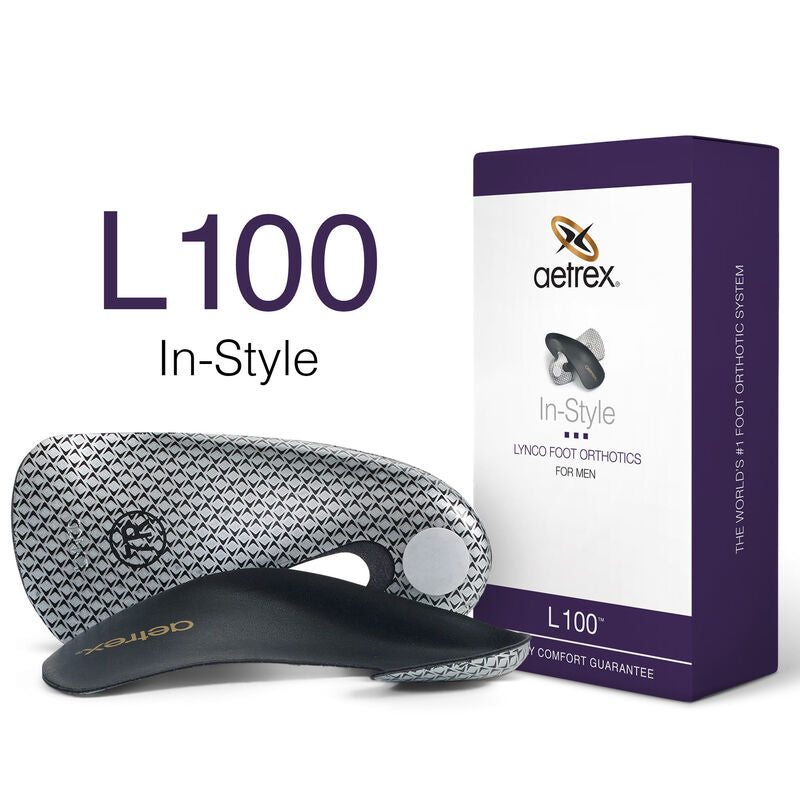 A unique cobra shape provides support and pressure relief for your favorite fashion footwear! This Aetrex insole is crafted with genuine leather and thermoplastic urethane, which provides proper body alignment and comfortably balances your feet.