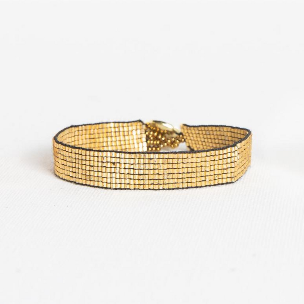 Ink+Alloy Solid Thin Luxe Bracelet - Gold
