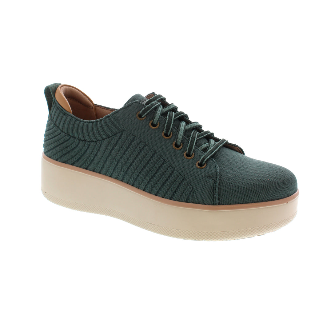 Qest by Alegria is a lightweight lace-up sneaker designed to look good and feel good every day. With its unique style, slip-resistant outsole, and padded collar for extra comfort, this shoe also offers TRAQ by Alegria Q-Chip technology to connect with your smartphone app to access and set all of your daily stepping goals.