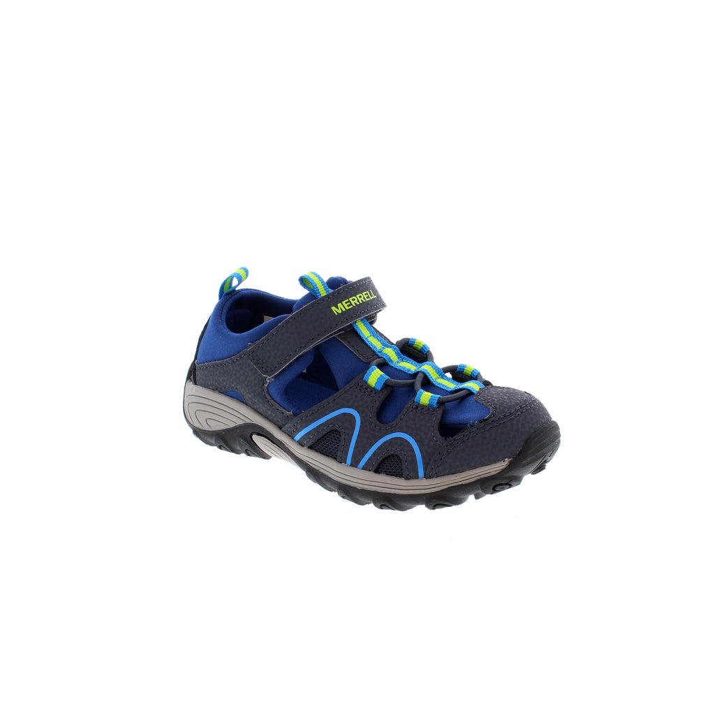 Merrell Hydro Teton for kids is perfect for adventures in or near water. Designed with an easy hook & loop closure, durable leather upper with quick-dry lining and M Select GRIP® for flexible, non-marking traction, these shoes are the perfect match for busy little feet!