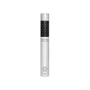 The Sappho Mascara is a lengthening; Vegan Mascara created with organic fruit and plant waxes to be long-lasting, smear-less, buildable, and gentle enough to come off with water. Its silicone wand separates and coats each lash individually, creating intense length, with no flaking or transferring throughout the day.