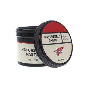 Keep your shoes looking their best with the Red Wing NaturSeal Paste Formula. For use on leather and fabric footwear, this long-lasting paste provides protection and remains flexible at low temperatures. This product is safe to use on Gore-Tex footwear and will keep your shoes looking their absolute best!