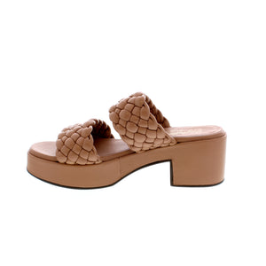 Seychelles Novelty heeled sandals feature puff braided straps, retro platform bottom, cushioned insoles, and are comfortable and lightweight for a night on the town!