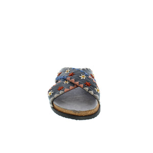 Free People Wildflower Crossband slide into these chic and eye-catching sandals. Featuring a slip-on style, open-toe design with crisscross straps, stunning embroidered details, and cozy cork footbed.