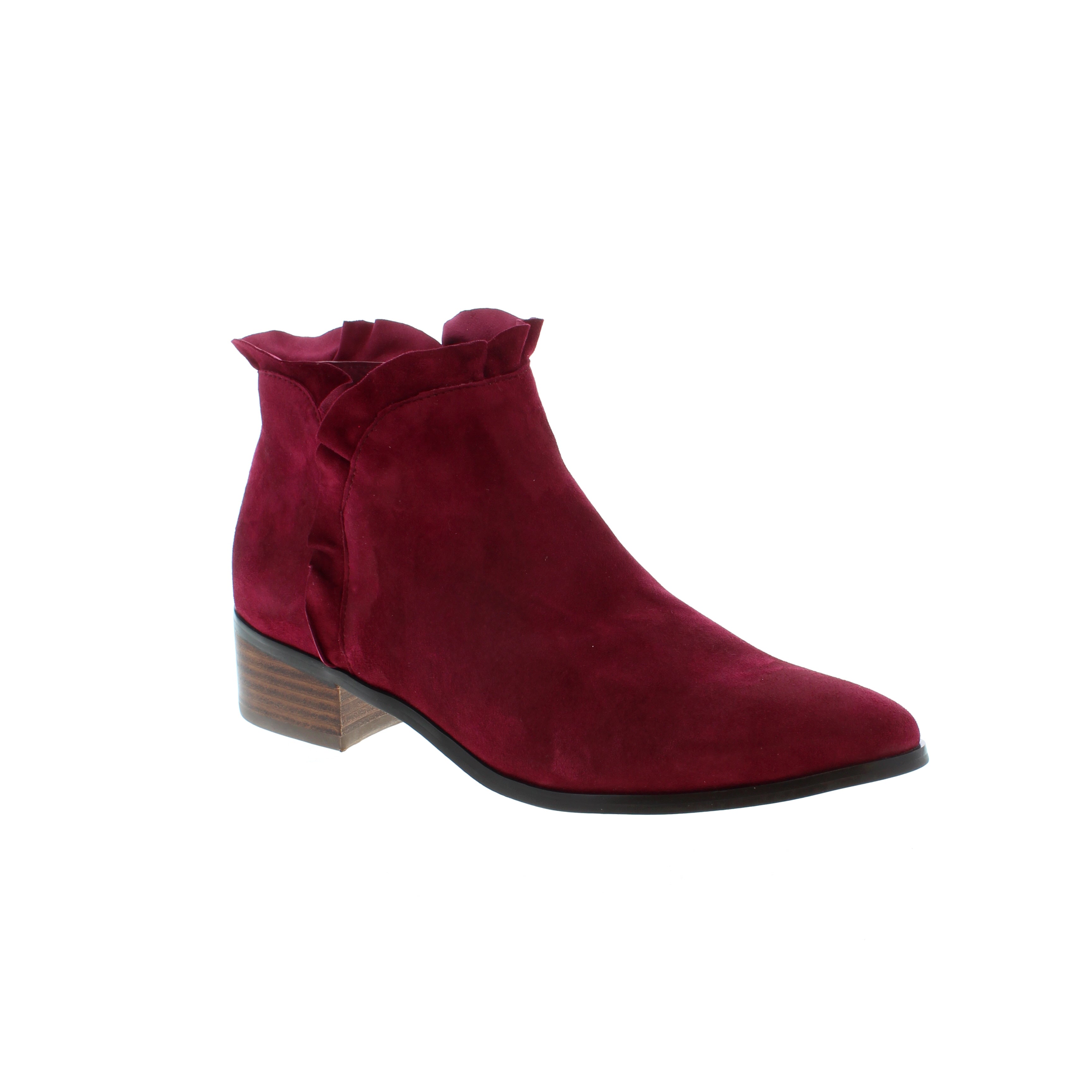 Berry suede sale boots