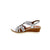 This gorgeous wedge sandal features a strappy decorative jewelled upper. With elasticized straps, a shock-absorbing footbed, and gripped outsole for additional comfort, keep your feet looking and feeling beautiful. 