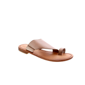 Free People Sant Antoni leather sandals feature an asymmetric strap and toe loop with a hand-treated worn-in washed look. 