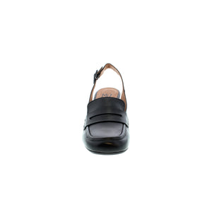 This stylish heel from Miz Mooz offers all-day comfort with a square toe, adjustable slingback strap and block heel. Its modern design and timeless details let you make a fashion statement while walking in comfort all day.