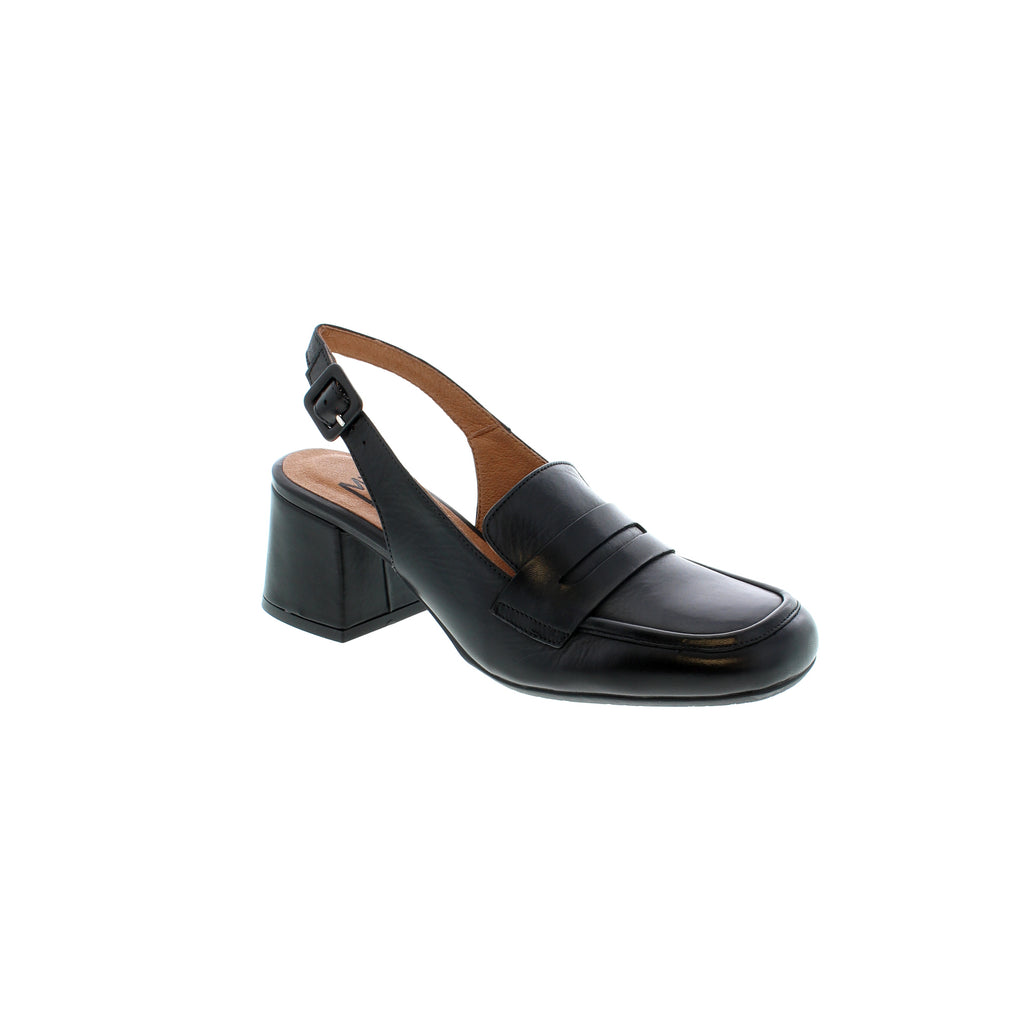 This stylish heel from Miz Mooz offers all-day comfort with a square toe, adjustable slingback strap and block heel. Its modern design and timeless details let you make a fashion statement while walking in comfort all day.