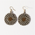 Ink+Alloy Single Circle Earrings - Black/White/Gold