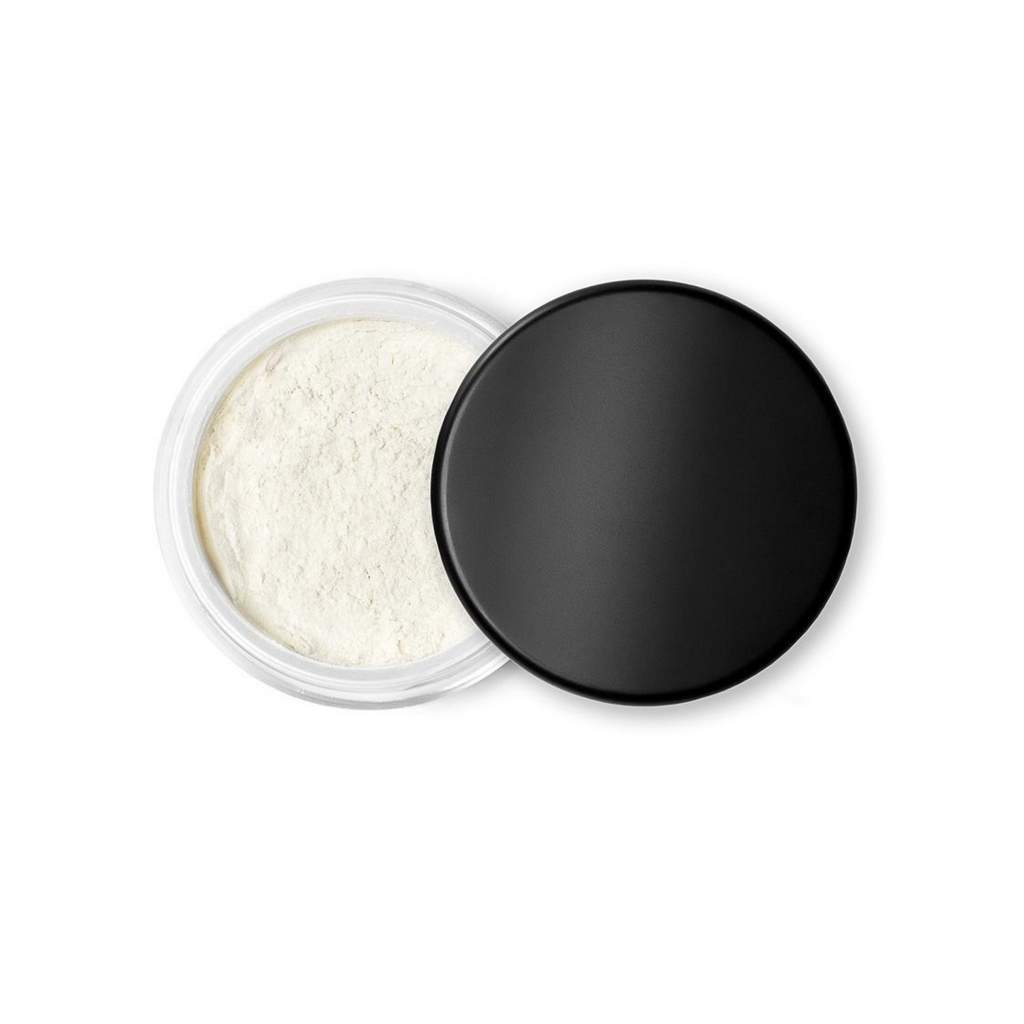 Sappho Silky Setting Powder is created with organic and natural ingredients. Perfect for professional use or special occasions needing specific shine control and finish. This talc-free, loose powder is used to set makeup, help reduce an oily appearance, provide a soft-focus effect for large pores, and set eye for makeups that won't crease or budge.
