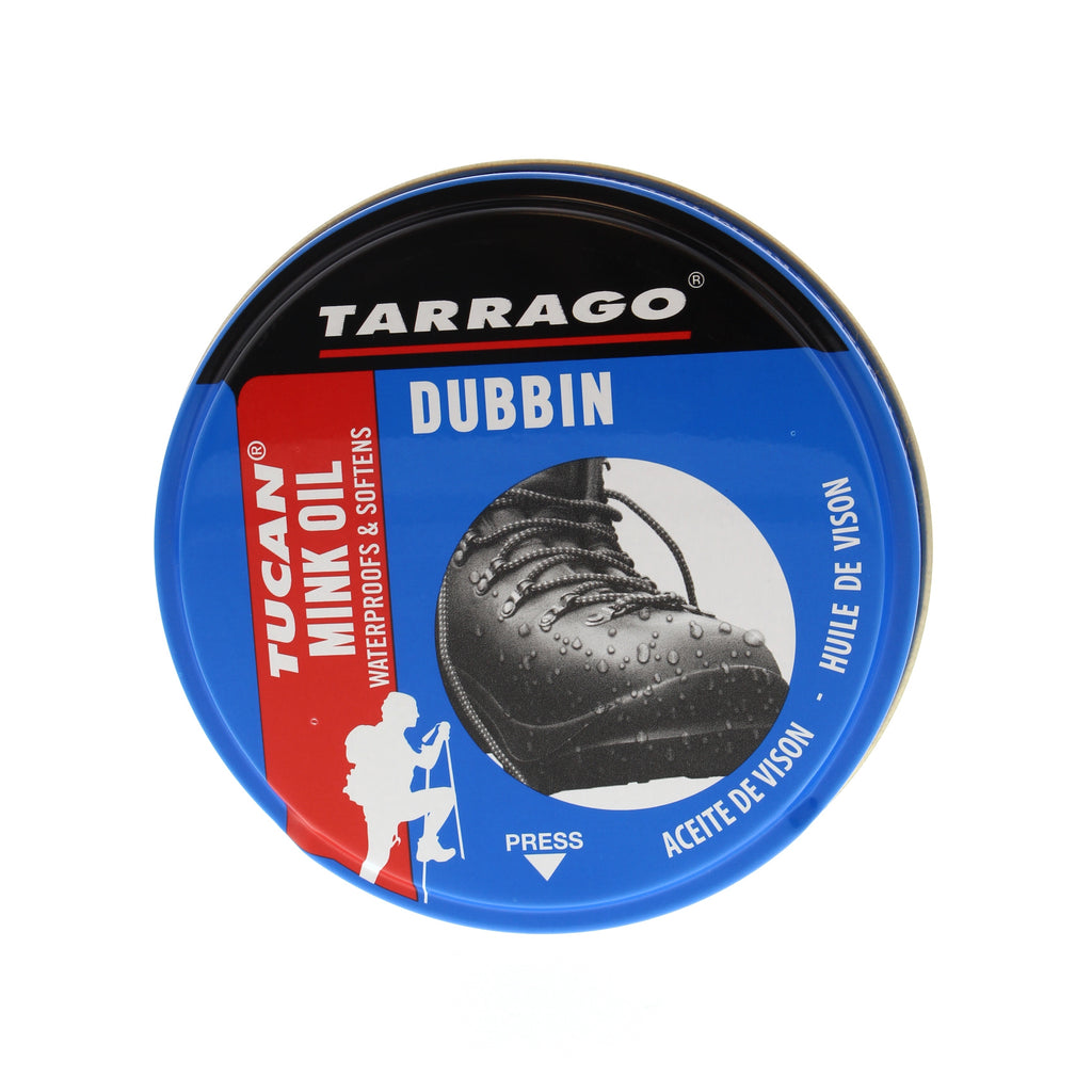 Tarrago's Tucan® mink oil is a must have for all of your leather shoes! Applying this oil softens the leather, preventing cracking and heavy wear. 