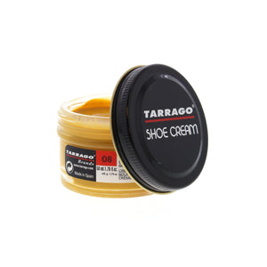 Tarrago Shoe Cream is crafted from carnauba wax and beeswax for nourishment, shine maintenance and color enhancement. This product creates lasting shine and ensures waterproof protection, nutrition and flexibility to leather, while providing full coverage