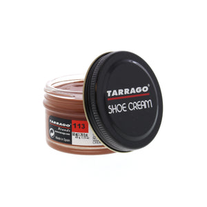 Tarrago Shoe Cream is crafted from carnauba wax and beeswax for nourishment, shine maintenance and color enhancement. This product creates lasting shine and ensures waterproof protection, nutrition and flexibility to leather, while providing full coverage