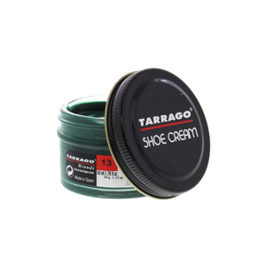 Tarrago Shoe Cream is crafted from carnauba wax and beeswax for nourishment, shine maintenance and color enhancement. This product creates lasting shine and ensures waterproof protection, nutrition and flexibility to leather, while providing full coverage.