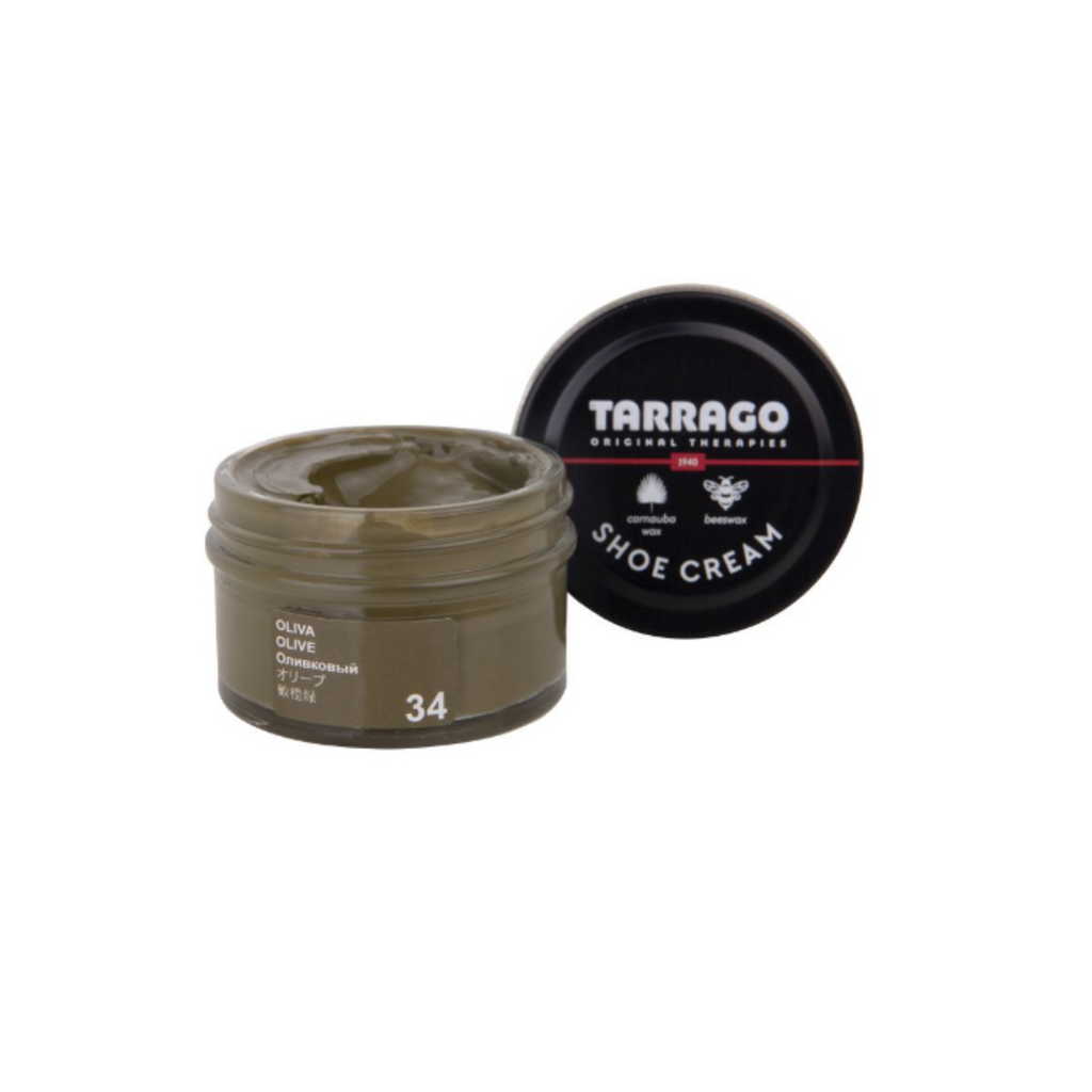 Tarrago Shoe Cream is crafted from carnauba wax and beeswax for nourishment, shine maintenance and color enhancement. This product creates lasting shine and ensures waterproof protection, nutrition and flexibility to leather, while providing full coverage.