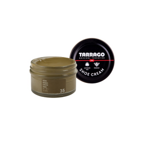 Tarrago Shoe Cream is crafted from carnauba wax and beeswax for nourishment, shine maintenance and color enhancement. This product creates lasting shine and ensures waterproof protection, nutrition and flexibility to leather, while providing full coverage.