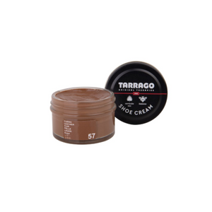 Tarrago Shoe Cream is crafted from carnauba wax and beeswax for nourishment, shine maintenance and color enhancement. This product creates lasting shine and ensures waterproof protection, nutrition and flexibility to leather, while providing full coverage.