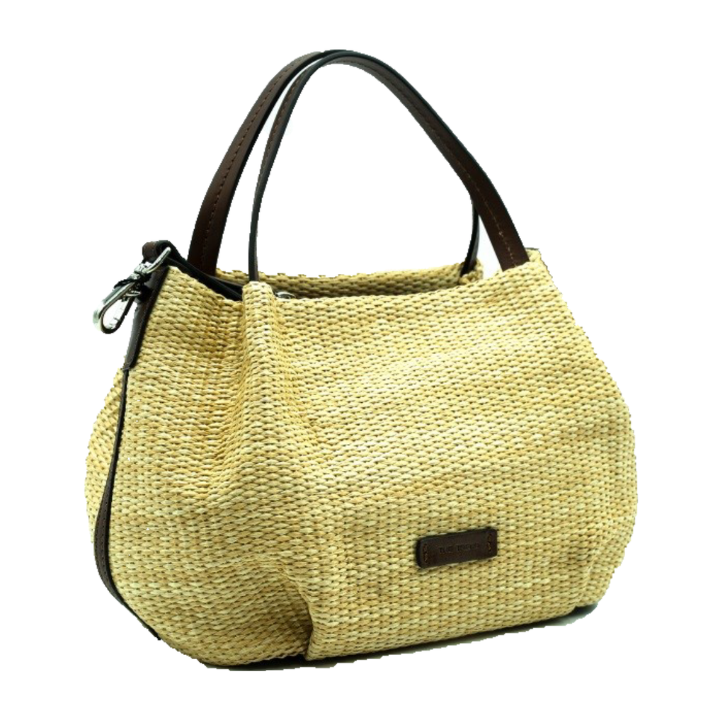 This handbag by, The Trend, features a woven, straw upper and a removable shoulder strap to suit your everyday needs! With plenty of interior organization space, you'll be ready to take on the day!