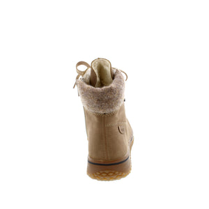 This lace-up boot is designed with soft imitation leather and enhanced with a padded felt collar. The fluffy warm lining made of textile fleece, RiekerTex membrane and rubberized outsole ensure your feet stay dry for all of your Winter walks. 