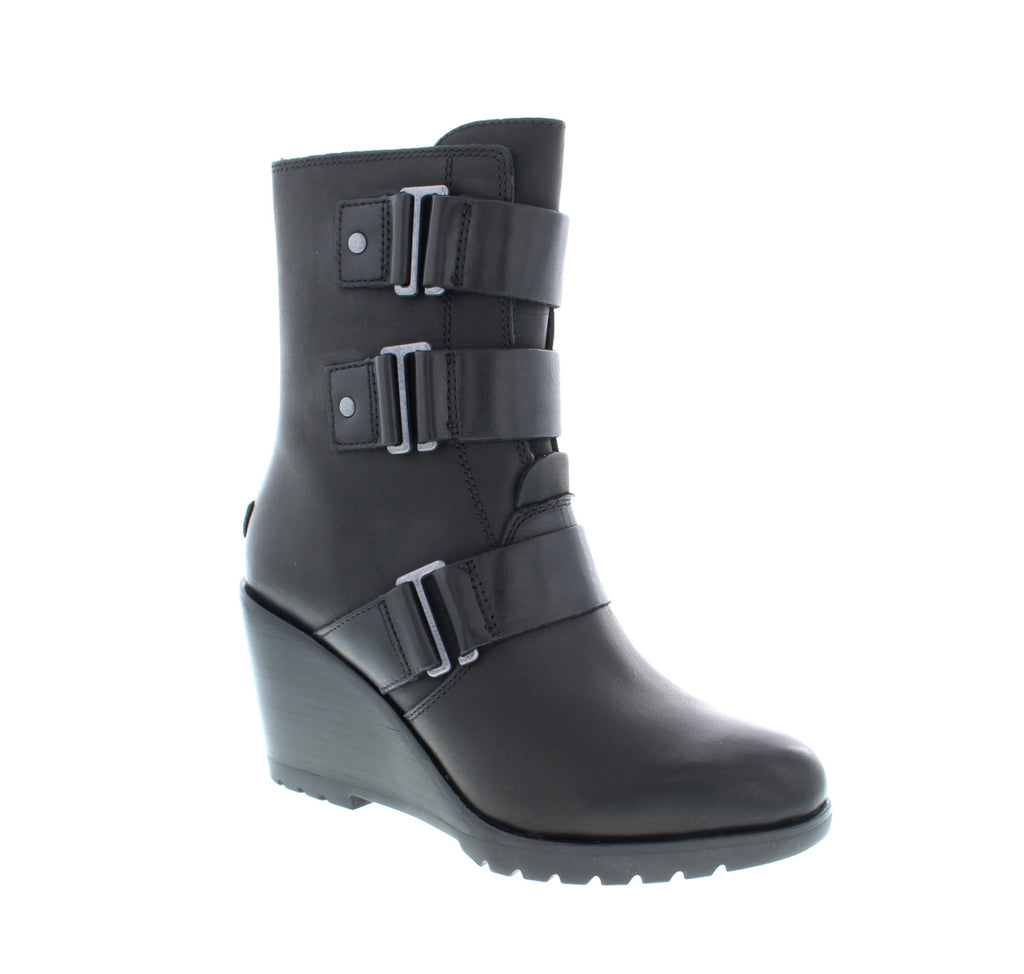 This Sorel Wedge bootie offers long-lasting style and comfort for all weather conditions. With its waterproof full-grain leather upper, you will never be caught in the rain again.