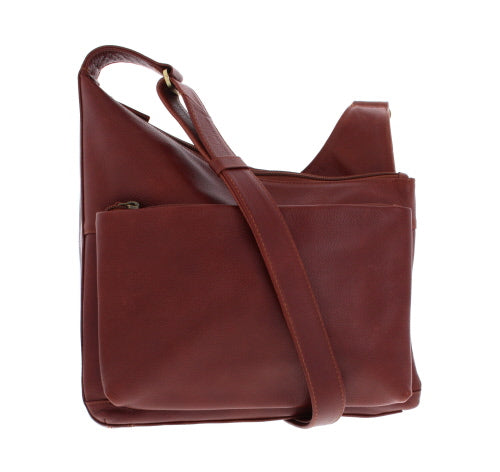 This sleek, Derek Alexander, handbag is perfect for everyday wear! Featuring a genuine, leather upper and adjustable shoulder strap, you'll always be looking stylish!