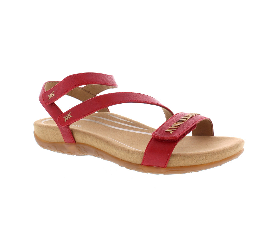 The Gabby sandal is an excellent all-day shoe; featuring an orthodic friendly arch support for all arch types. With three fully adjustable straps and a memory foam footbed, you will never want to take these sandals off!
