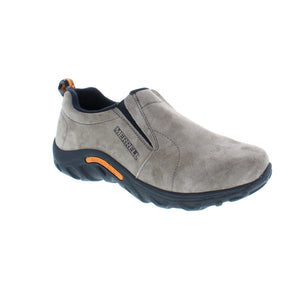 Merrell Jungle Moc Kids suede slip-on features waterproof construction flexible, non-marking grip outsole for traction on any adventure!