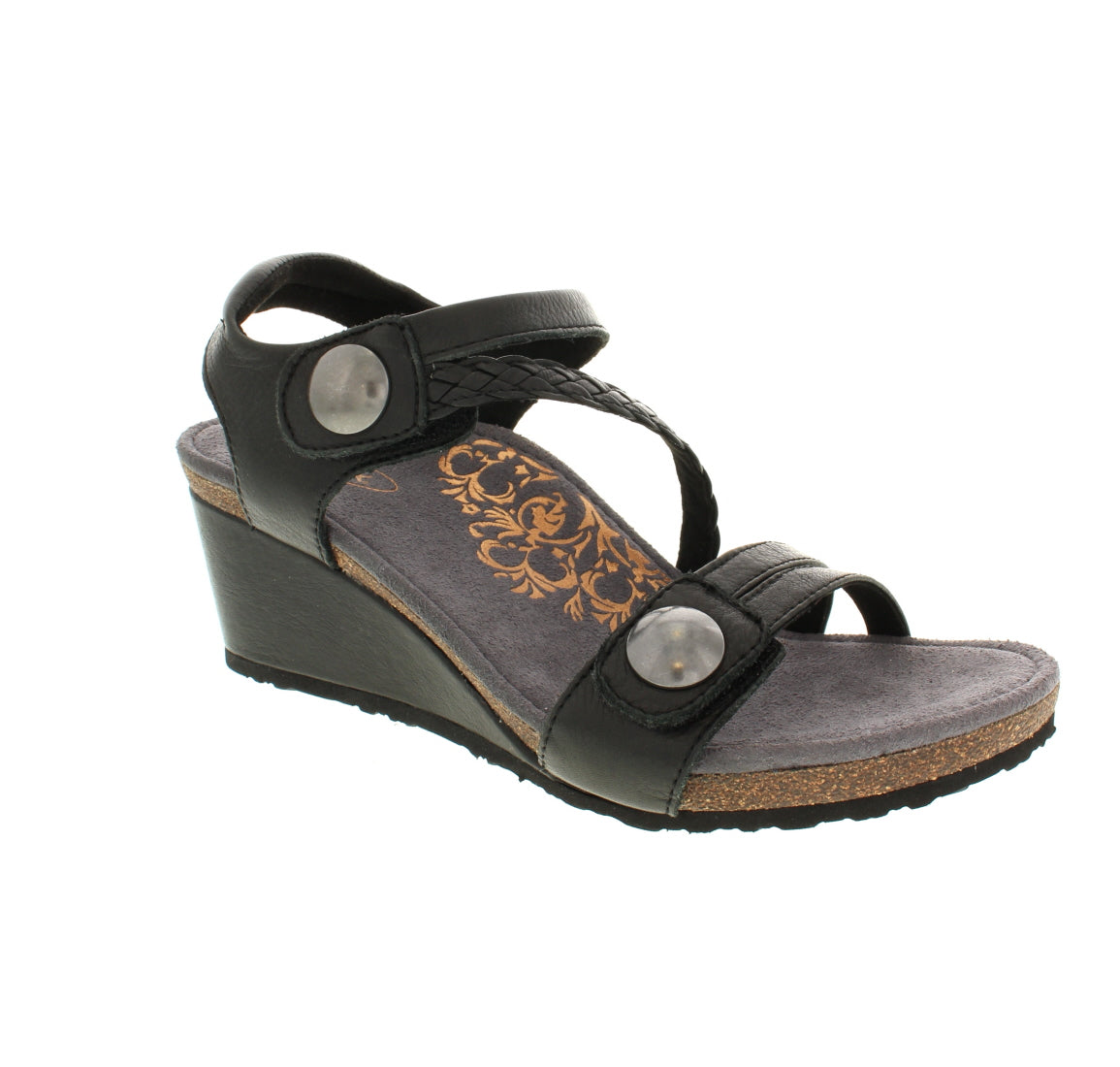 Aetrex naya wedge sandal new arrivals