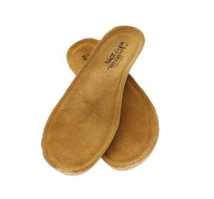 Take your favorite Naot feel with you into any shoe! The 100% natural cork and latex footbed provides an excellent arch support, while a deep heel indentation helps the body's balance while maintaining the natural shape of the heel pad!