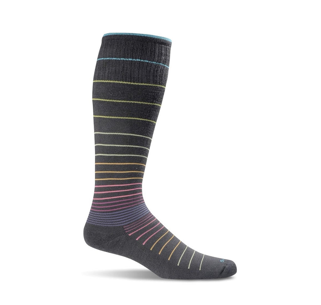 Sockwell Circulator Compression Socks - Black Striped