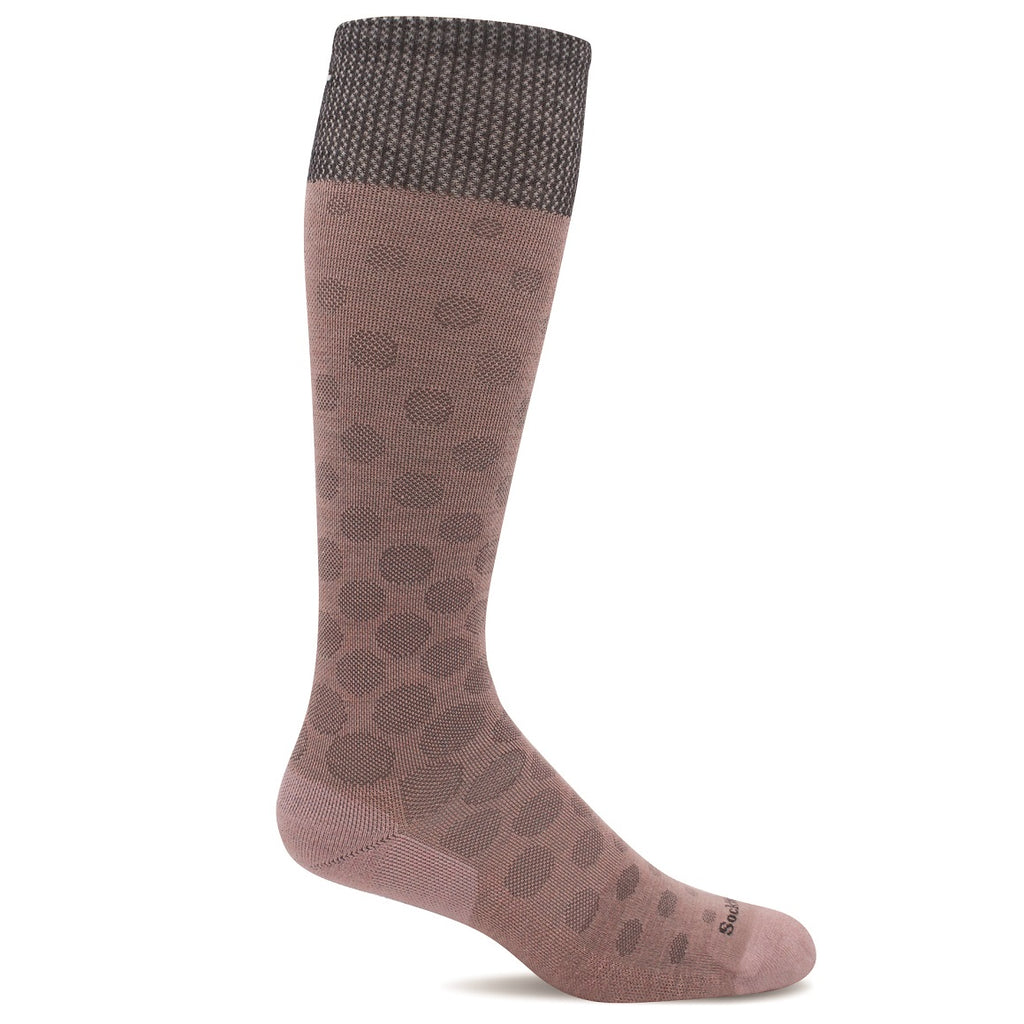 The Spot On sock gives graduated compression for a healthy lifestyle! This fun sock has a cute design and a seamless toe for comfort!