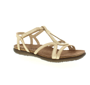 With ease and fashion in mind, Naot crafted the Tamara summer sandal. This strappy sandal is APMA approved and has a removable footbed for tailored comfort!